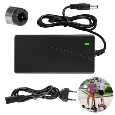 XPJBKC Chargeur Trotinette Electriqu, 42V 2A AC Chargeurs de Scooter, Universel Chargeur Trottinette électrique, Chargeur de Batterie pour Batterie Scooter électrique (DC 5.5x2.1mm)