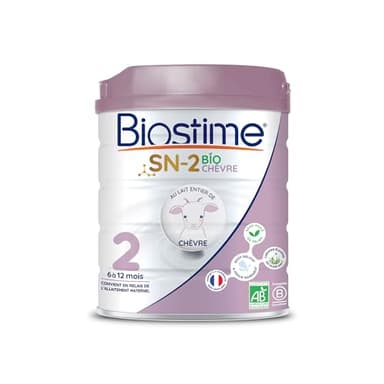 Biostime SN-2 Bio Lait infantile en poudre à base de lait de Chèvre 2ème Âge de 6 à 12 Mois 800g