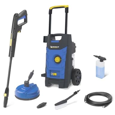 Michelin Nettoyeur Haute Pression MPX19ELP | à Eau Froide | pour Autos et Surfaces Extérieures | avec Nettoyeur de Surfaces et Brosse Fixe | Pression max. 140 | Puissance Absorbée 1,9 | Débit max. 460