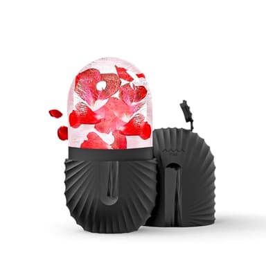 Joyeee Ice Roller, massage de glace pour les yeux, beauté du visage, soins de la peau compresse de glace rétrécit les pores réduit les poches améliore l'élasticité de la peau, noir