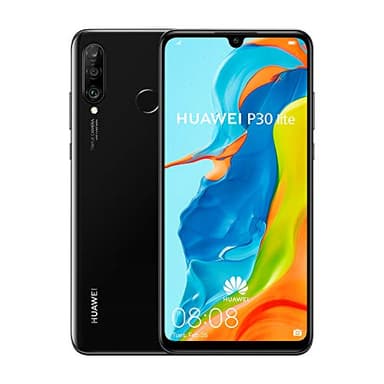 HUAWEI P30 Lite (128 Go, 4 Go de RAM) 6,15" écran, AI caméra Triple, 32MP Selfie, Dual SIM Mondial 4G LTE GSM Usine Unlocked MAR-LX3A (Midnight Black)