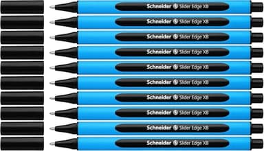 Schneider Slider Edge (Pointe extra large (XB)) Lot de 10 Stylos, Encre noir indélébile