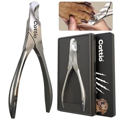 Cattio Coupe-griffes professionnel pour chiens de grande taille – tranchant, durable et sûr. Coupe-griffes robuste pour animaux de compagnie avec design ergonomique. Coupe-ongles pour chien Le