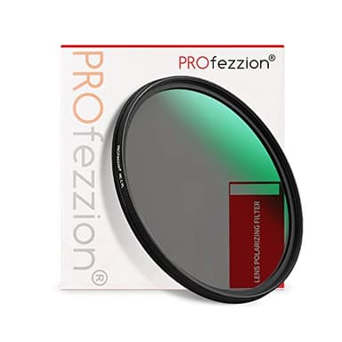 PROfezzion Filtre CPL 58mm Polarisant Circulaire pour Canon EOS 2000D 850D 800D 250D 200D + EF-S 18-55mm Objectif Kit, pour Fujifilm X-T5 X-T4 X-T3 + XF 18-55mm Objectif Kit et Autres Objectifs 58mm