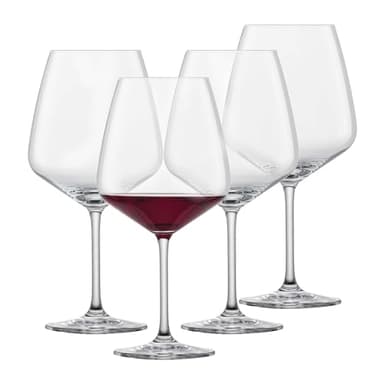 SCHOTT ZWIESEL Verres à bourgogne Tulip (set de 4), verres à bourgogne ventru pour le vin rouge, verres en cristal Tritan lavables au lave-vaisselle, fabriqués en Allemagne (art. n° 123608)