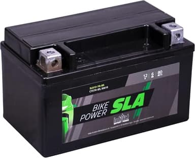 intAct - AGM BATTERIE MOTOCYCLE | Batterie pour scooter, moto, quad, etc. Batterie sans entretien & anti-fuite | SLA12-7Z-S, CTZ7-S, batterie 12V, 6 AH (c20), 80 A (EN) | Dim: 113x70x105mm