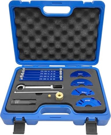 ZKTOOL Kit d'outils de synchronisation d'alignement du moteur, Pige de Calage, compatible avec Mercedes Benz M152/M157/M276/M278, avec manchon T100 et extracteur d'injecteur