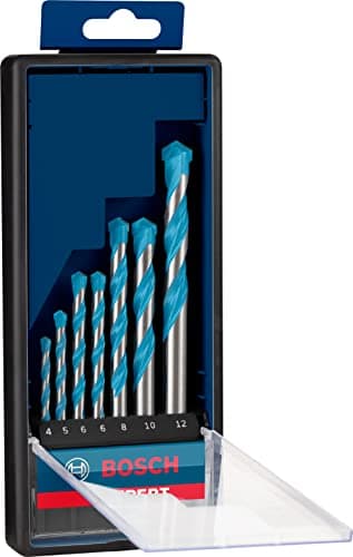 Bosch 7x Coffrets de forets EXPERT CYL-9 MultiConstruction (pour Béton, Carreaux tendres, Ø 4-12 mm, Professional Accessoire Perceuse/Visseuse à percussion, Perceuses/visseuses rotatives)