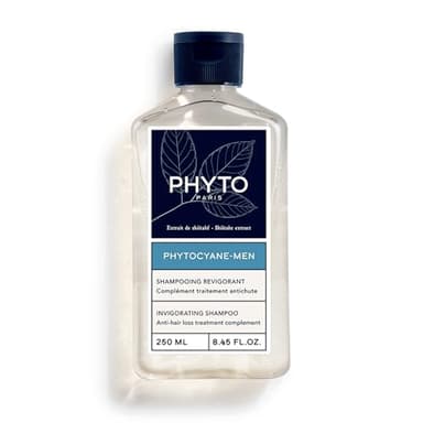 Phyto - Phytocyane Homme - Shampooing Revigorant 250ml - Chute de Cheveux Homme - Nettoie - Redonne vitalité - Volume - Cheveux de meilleure qualité - Cheveux plus forts -