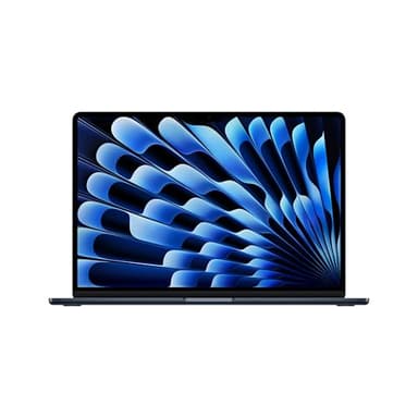 Apple MacBook Air 15 Pouces Ordinateur Portable avec Puce M4 : Conçu pour Apple Intelligence, Écran Liquid Retina de 15,3 Pouces, Mémoire unifiée de 16 Go, Stockage SSD de 256 Go, Touch ID ; Minuit