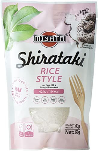 MIYATA Shirataki Riz à la Farine de Konjac 270 g Set de 12