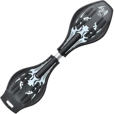 ERNAN Waveboard, Roulette de Surf pour Enfants,Waveboard Charge Max 100 kg, Planche de Castor avec Roues légères pour Enfants et Adolescent (Black D)