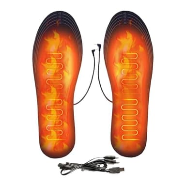Semelles chauffantes – Coussin chauffant pour pieds découpable, base chauffante électrique, support thermique confortable | Insert de chaussure rechargeable pour skieurs, randonneurs, cyclistes, pêche