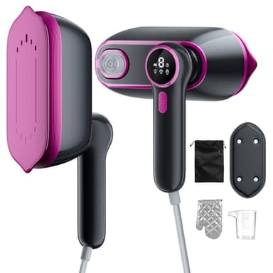 Défroisseur Vapeur 2 en 1 Portable pour Vêtements - Défroisseur a main - Fer à Repasser de Voyage 1200W Léger (0.8kg) - 3 Modes Vapeur, Réservoir 165ml et Écran LED - Idéal Maison & Déplacements