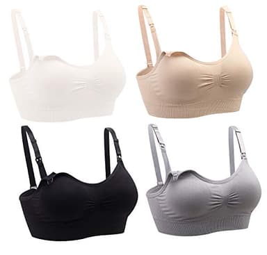 Oliked Soutien-Gorge de maternité sans Couture Femmes allaitant (Lot de 3 / Lot de 4)