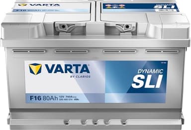 Varta Blue Dynamic F16 Batterie Voitures, 12 V 80Ah 740 Amps (En)