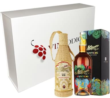 VINADDICT Coffret Cadeau Premium, Rhum Millonario Solera 15 Ans et Kuytchi, 2 Bouteilles de 70cl, Coffret Blanc Aimanté