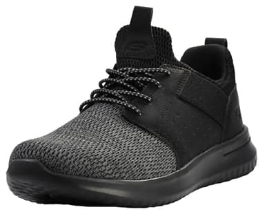 Skechers Homme Delson Camben Fashion-sneakers, Noir Black, 43 EU