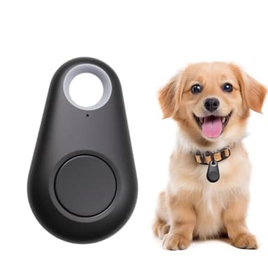 Localisateur Bluetooth GPS Anti-Perte, Multifonction Porte-clés Tracker avec Application pour Valises, Enfant, Porte-clés, Animaux, Portefeuille Compatible avec iOS/Android - Noir