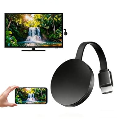 Chromecast Google Chromecast Appareil pour TV sans fil Dongle Adaptateur pour iPhone Android Windows 1080P HDMI Écran Miroir Projecteur Support DLNA/AirMirror/Airplay/Miracast