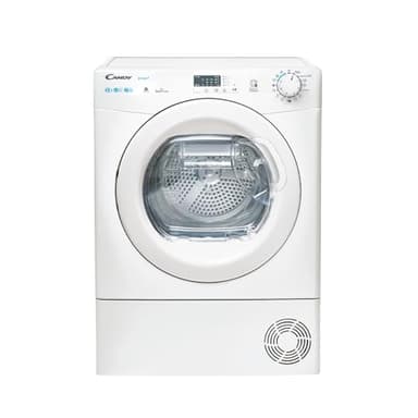 CANDY - Sèche-Linge Pompe à Chaleur - Capacité de Chargement 8 Kg - Classe Énergétique E - Connectivité NFC, Départ Différé, Bac à Eau Easy Case - Blanc - 85 x 59,6 x 58,5 cm - Modèle CSE H8A1LE-S