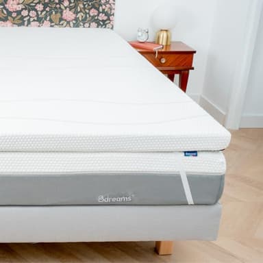 RESTBULLE Surmatelas Ferme 70x190cm - Mousse Haute Résilience - Epaisseur de 7cm - Qualité Premium - Marque Française (70_x_190_cm)