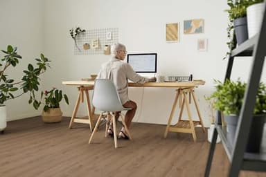 Gerflor Senso Lock 20 1096 Lumber Fauve, lame PVC effet bois marron, 121 x 17,7 cm, utilisation résidentielle, installation sans colle