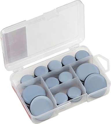 Werkzeyt Easyglider Assortiment de patins en PTFE, surface glissante pour un déplacement facile des meubles lourds, patins de meubles universels pour un ensemble de table à manger et chaises, 647050
