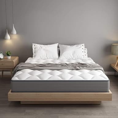 DEWINNER Matelas 140x200,Matelas a Ressort 20 cm Épaisseur, Matelas 7 Zones Ergonomique, Hypoallergénique, Soutien Optimal, Confort (140x200x20cm)