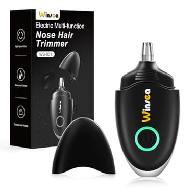 Winsea Tondeuse à poils pour oreilles et nez pour homme et femme - Tondeuse de voyage, rasoir de nez de haute précision, rechargeable par USB, étanche, fonctionnement sûr et silencieux, design