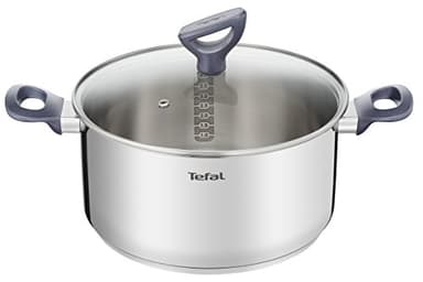 Tefal G7124614 Dailycook Faitout 24 cm + Couvercle Tous Feux dont Induction, Acier Inoxydable, Inox, 24 cm, 38, 4 x 25, 6 x 13, 3 cm