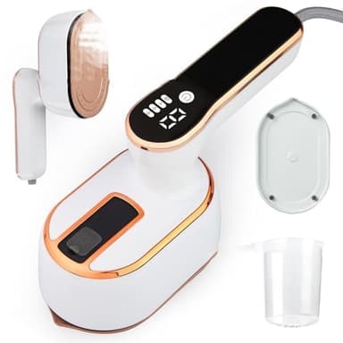Mini Fer à repasser vapeur, Défroisseur Vapeur de Voyage 2 en 1 portable, 1000 W 15s De Chauffage Rapide, Steam Iron avec réservoir deau 100 ML, Petit Défroisseur à Main pour Maison et Voyage
