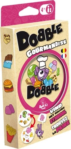 Asmodee | Dobble Gourmandise | FR/NL | ZYGOMATIC | à partir de 4 Ans | Jeux d'ambiance | Party Game | Table Top Game | 2 à 8 Joueurs | Partie de 15 Minutes
