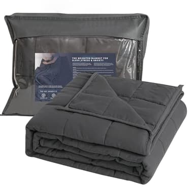 Good Nite Couverture Lestée Couverture Pondérée 150 x 200 cm Plaid Lesté Couverture Lourde avec Perles de Verre Weighted Blanket Gris 8 kg 150 x 200 cm