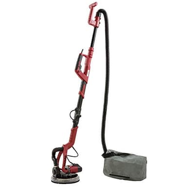 Arebos Ponceuse girafe | Ponceuse à sec | Ponceuse murale de plafond | 750 W | Ø 225 mm | Barre télescopique | Système d'aspiration | Tête pivotante | avec LED | 6 disques abrasifs et mallette