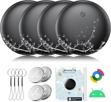 Traceur GPS Android pour Enfant, Traceur Bluetooth pour Android, Localizador Android, Imperméable Localisateur de clés Compatible avec Google Localiser Mon Appareil, pour Clés, Valises, Bagages