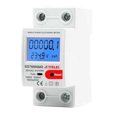 JOYELEC Compteur Électrique Monophasé, Fonction de réinitialisation,Consommation avec Écran LCD,10(60) A 230V affichage de la consommation d'énergie