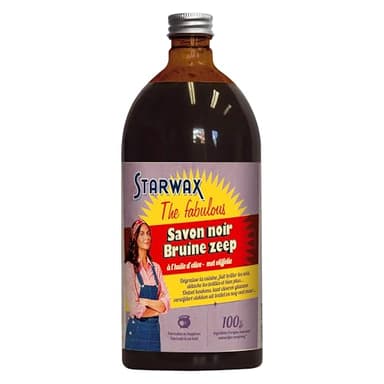 STARWAX THE FABULOUS - Savon Noir à l'Huile d'Olive 1L - Dégraisse - Détache, Fait Briller - Multi-usages - Cuisine, Sols - Convient pour le Toilettage -Elimine les pucerons