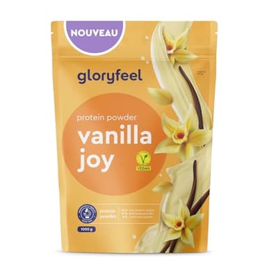 Proteine Vegan 1kg, 22g de Proteine, Goût de Vanille, Poudre de Protéines Végétales Isolate de Pois, Fèves et Tournesol, Augmentation et Croissance Musculaire*, Faible en Sucre, Sans Lactose