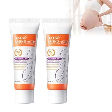 2 Pièces Creme Vergeture, Crème Anti-Vergetures Répare Creme Cicatrice Stretch Mark Cream Vergetures Crème Scar Creme Cicatrisante Hydrate Et Régénère,Prévient Et Élimine Les Vergetures Et Cicatrices