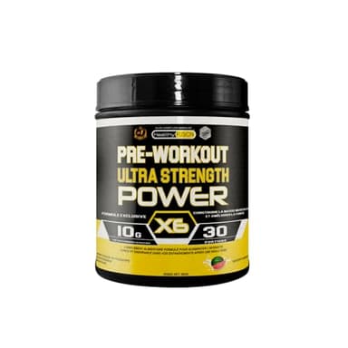 Pre-Workout Puissant | Énergie Maximale, Force & Prise de Masse | Boisson Pré-Entraînement avec Bêta-Alanine, Créatine, Citrulline, Bétaïne, Arginine | Améliore les Performances Musculaires | 300 g