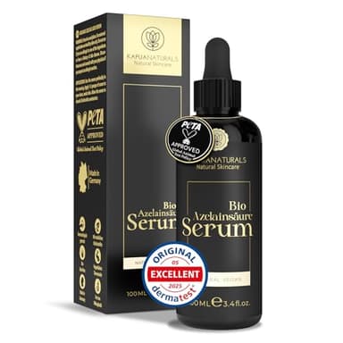 Sérum Acide Azélaïque • 100ml • +Panthénol +Zinc +Calendula +Escine +Réglisse • Sérum purifiant pour peaux impures et sensibles ✓ 100% Végane ✓ BIO hautement dosé en acide azélaïque