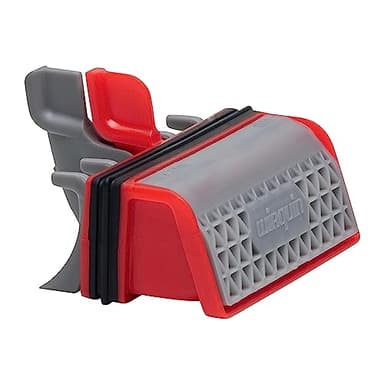 Wirquin 30723382 Membrane Slim+ avec filtre à cheveux amovible pour évacuation bonde de douche, rouge et gris