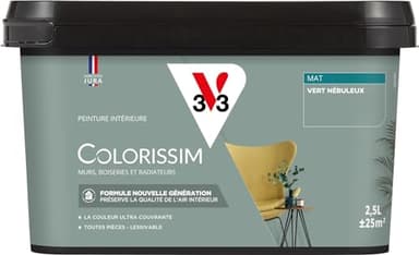 V33 Peinture multi-supports Colorissim® Vert nébuleux Mat 2,5L