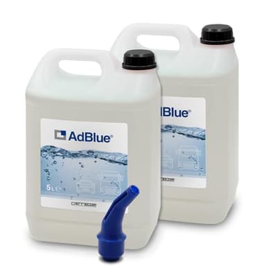 ERRECOM AdBlue® Additif pour Moteurs Diesel avec Bec Verseur pour la Réduction des Émissions NOx à Base d’Urée, Conforme à ISO 22241-1, 10 L (2 x 5 L)