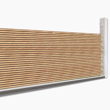 IDMarket - Brise Vue occultant 1,5 x 10 M Effet Claustra en Bois 160 GR/m²