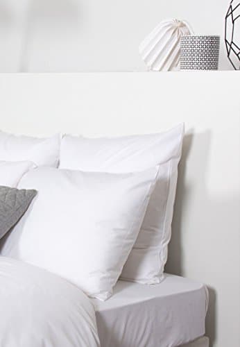 Comptoir des Tisseurs - Drap Housse Grand Bonnet Coton Bambou 140X190 Cm Blanc