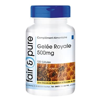 Fair & Pure® - Gelée Royale 500 mg - 120 gélules - Standardisée à 4% de 10-HDA - Lyophilisée en douceur