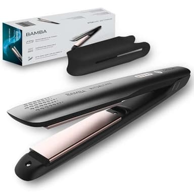 Cecotec Lisseur en titane Bamba RitualCare 890 Titanium, Réglage de température 140-200ºC, Câble 3M, Protecteur des plaques en silicone. Système de pivotement à 360 degrés