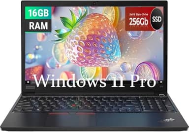 Lenovo Thinkpad E15 Ordinateur Portable, écran FHD 15.6" (1920 x 1080), Intel Core i5-10210U 1.6GHz, SSD 256 Go, RAM 16 Go, Webcam, Clavier Japonais, Windows 11 Pro(Reconditionné)